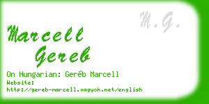 marcell gereb business card